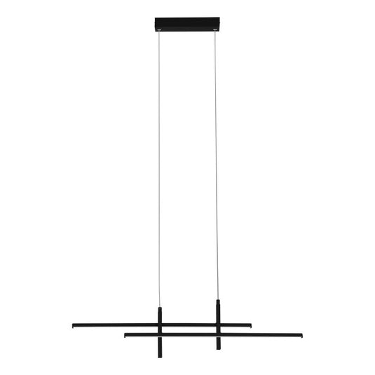 Candeeiro de teto LED preto mate minimalista TREPILIANO EGLO
