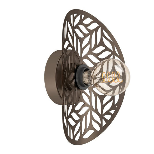 Aplique de Parede com Padrão de Folhas em Bronze SWABY EGLO