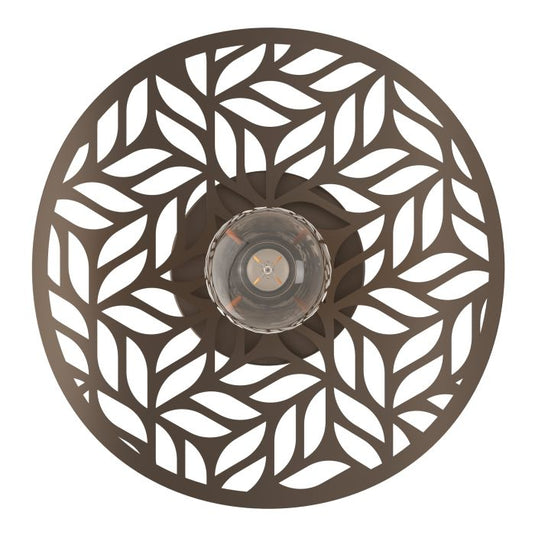 Aplique de Parede com Padrão de Folhas em Bronze SWABY EGLO