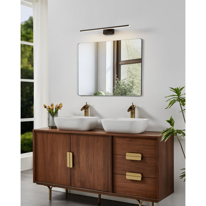 Load image into Gallery viewer, Aplique LED para Casa de Banho Preto com Função CCT CONETTILLA EGLO
