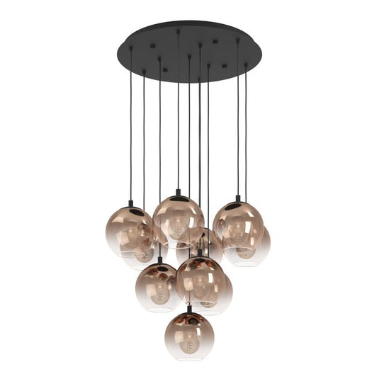 Candeeiro de teto moderno com globos de vidro ARISCANI 1 EGLO