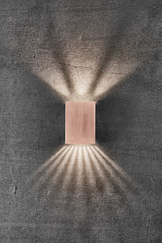 Aplique de Parede Exterior em Cobre Fold 10 NORDLUX