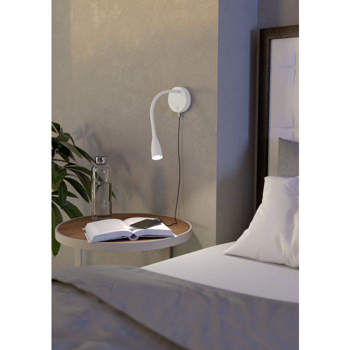 Load image into Gallery viewer, Aplique de Parede LED com Braço Flexível e USB OLIVANDINO 1 EGLO
