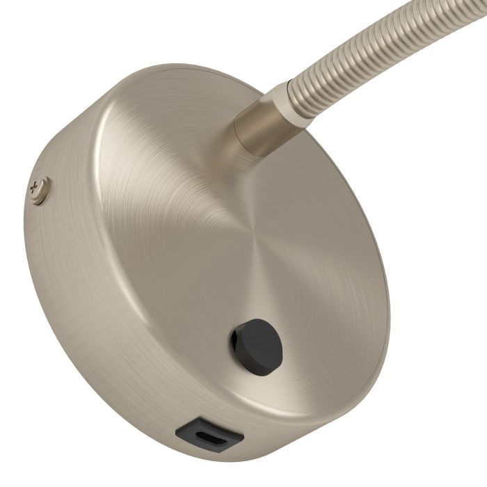 Load image into Gallery viewer, Aplique de Parede LED com Braço Flexível e USB OLIVANDINO EGLO

