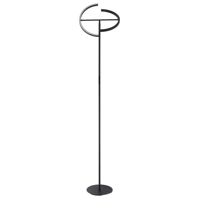 Load image into Gallery viewer, Candeeiro de Pé CASTELPOTO EGLO - Aço Preto, LED 3000K, Dimmer Tátil, 180cm
