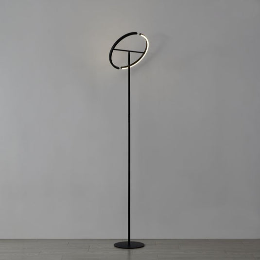 Candeeiro de Pé CASTELPOTO EGLO - Aço Preto, LED 3000K, Dimmer Tátil, 180cm
