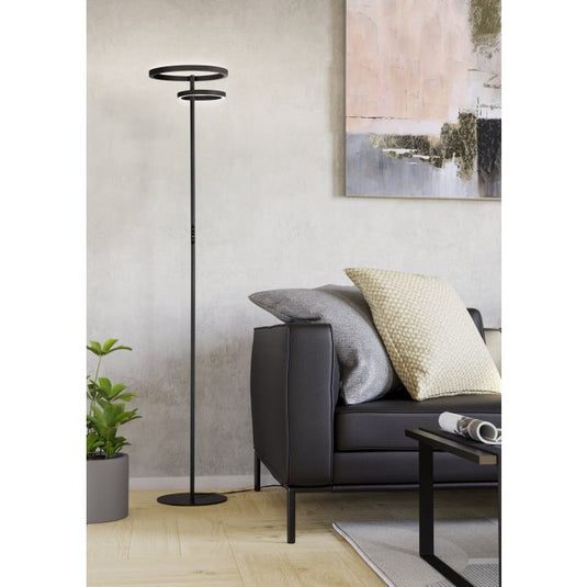 Candeeiro de pé LED com Anéis Luminosos e Controlo Tátil CASTELPOTO EGLO