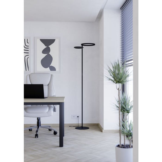 Candeeiro de pé LED com Anéis Luminosos e Controlo Tátil CASTELPOTO EGLO