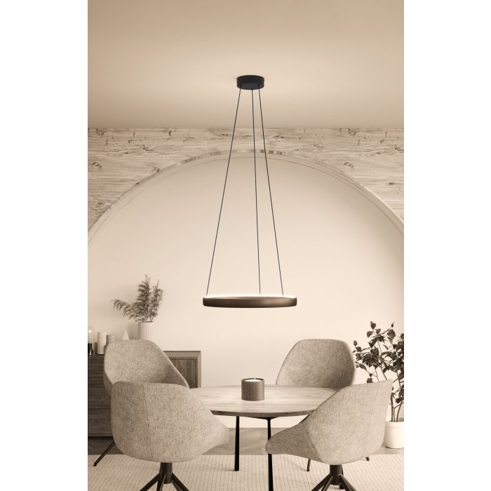 Chargez l'image dans la visionneuse de la galerie, Candeeiro de teto LED com design moderno e minimalista TRABUCO EGLO
