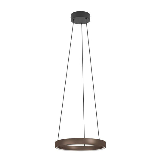 Candeeiro de teto LED em anel bronze com controlo táctil TRABUCO EGLO