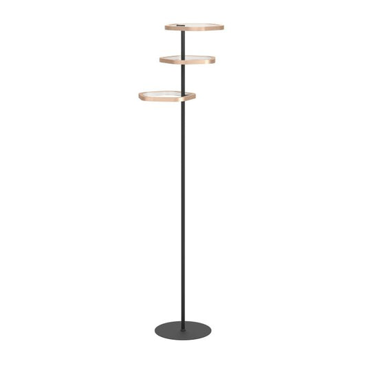 Candeeiro de pé LED com anéis giratórios bronze ESTRELLA EGLO
