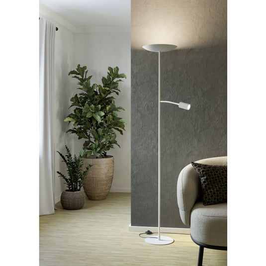 Candeeiro de Pé LED CONIVARINO EGLO - Luz Ambiente e Leitura