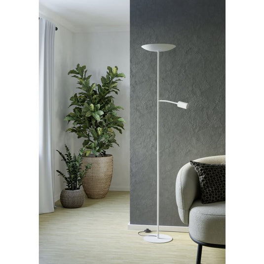 Candeeiro de Pé LED CONIVARINO EGLO - Luz Ambiente e Leitura