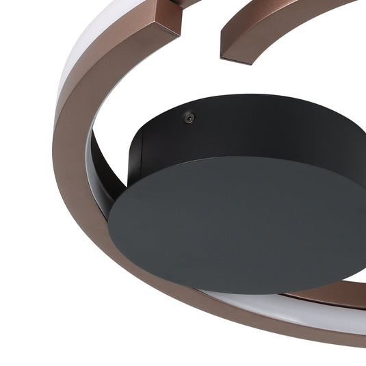 Plafon de teto Mezzomonte, bronze, com iluminação inteligente ajustável - Eglo