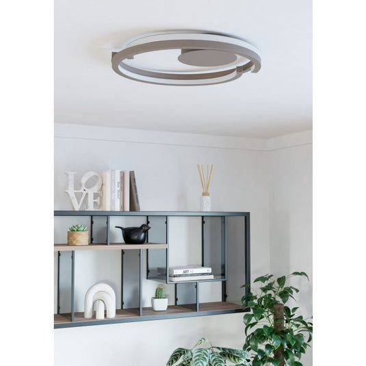 Candeeiro de teto com anel aberto e LED regulável MEZZOMONTE EGLO