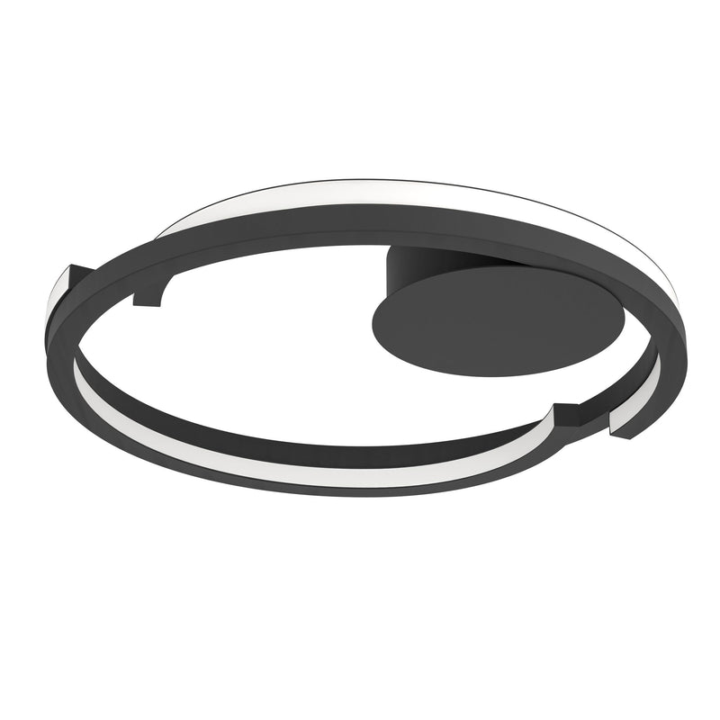 Load image into Gallery viewer, Plafon de teto Mezzomonte, preto, iluminação inteligente ajustável - Eglo
