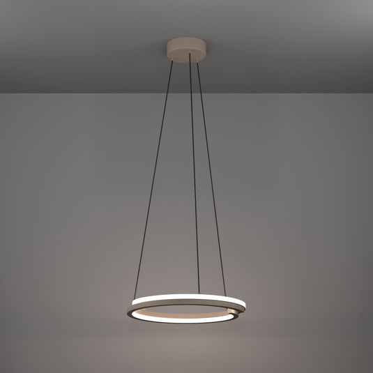 Candeeiro de teto Mezzomonte, bege, iluminação inteligente ajustável - Eglo