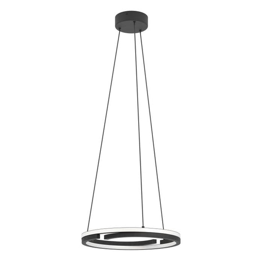 Candeeiro de teto LED com anel duplo e controlo remoto MEZZOMONTE EGLO