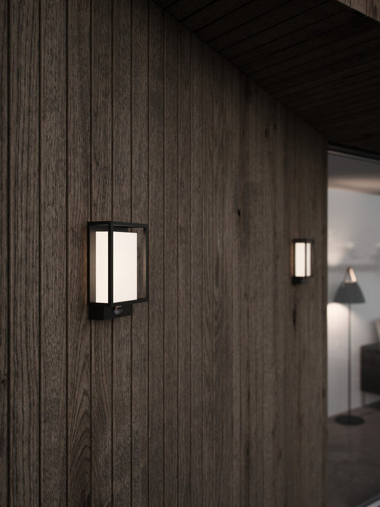 Aplique de Parede Exterior com Sensor de Movimento Preto Nestor NORDLUX