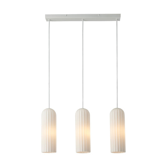 Candeeiro de Teto Suspenso em Vidro Fluted Miella NORDLUX