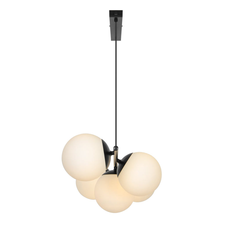 Load image into Gallery viewer, 5-spot Pendant Black Lilly NORDLUX
