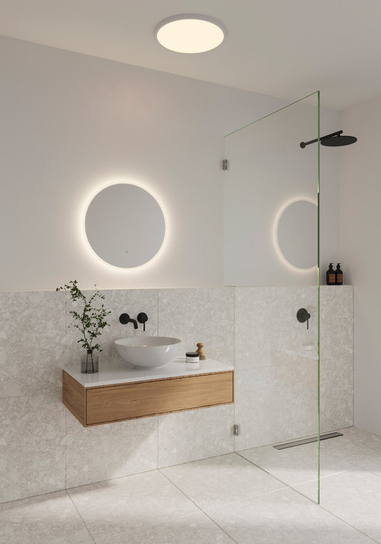 Aplique de Parede para Casa de Banho em Vidro Transparente DOVINA NORDLUX