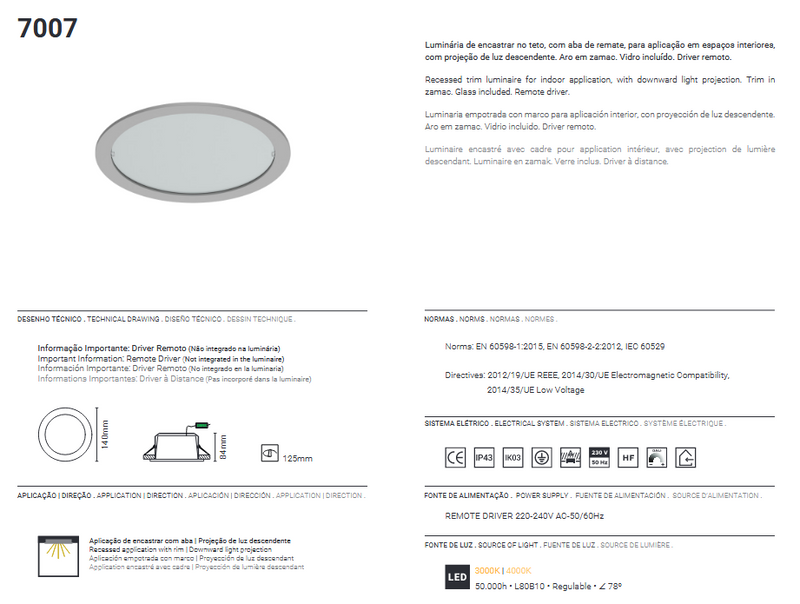 Load image into Gallery viewer, Projector de Encastrar Redondo 18W Aço Escovado Tromilux
