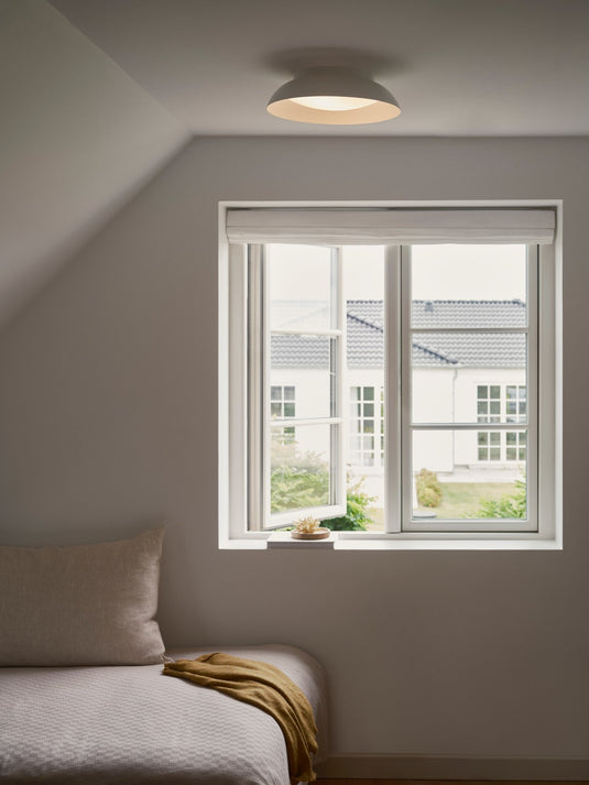 Candeeiro de teto com difusor branco Nivora 38 NORDLUX