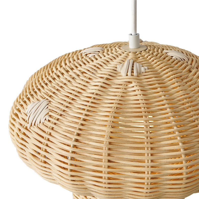 Chargez l'image dans la visionneuse de la galerie, Candeeiro Suspenso Pequeno em Rattan Allie NORDLUX
