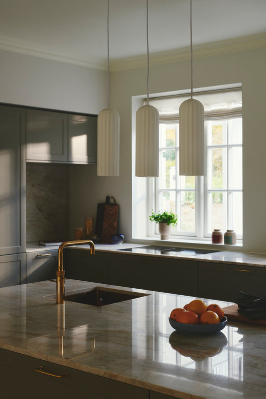 Candeeiro de Teto Suspenso em Vidro Fluted Miella NORDLUX