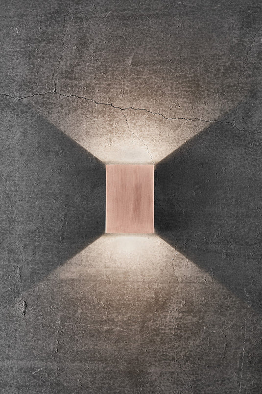 Aplique de Parede Exterior em Cobre Fold 10 NORDLUX