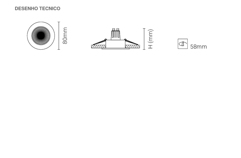 Carregue imagem no visualizador da galeriaLuminária de Encastrar com Aba de Remate em Aço Inoxidável Tromilux
