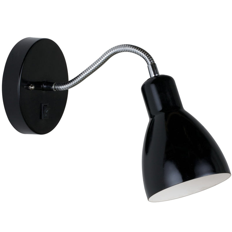 Carregue imagem no visualizador da galeriaAplique de Parede Flexível Preto Cyclone NORDLUX
