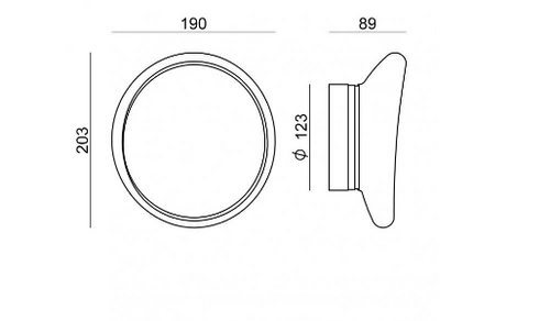 Plafon Dynamic Branco Led 19 cm ma[&]de 7785 