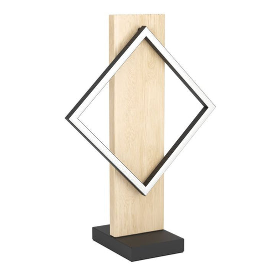 Candeeiro de Mesa com LED e Moldura Quadrada em Madeira BOYAL EGLO