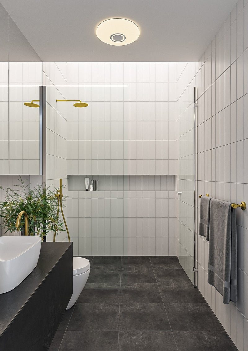Chargez l'image dans la visionneuse de la galerie, Candeeiro de Teto Inteligente com Altifalante Bluetooth Branco DJAY NORDLUX
