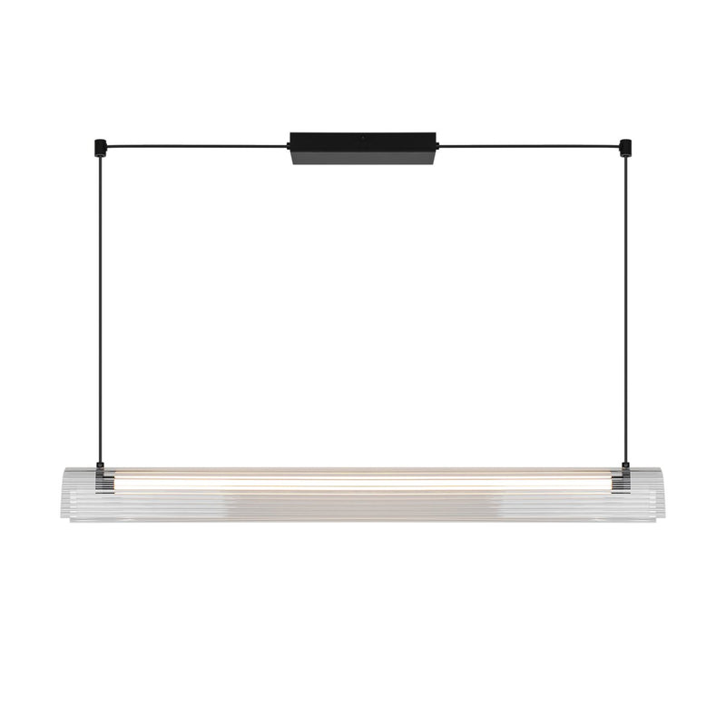 Cargue la imagen en el visor de la galería, Candeeiro Suspenso Preto com Cúpula Acrílica ALIANI NORDLUX
