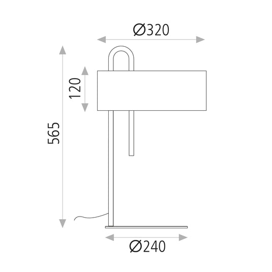 Lampe de table blanche - design par Nacho Timón