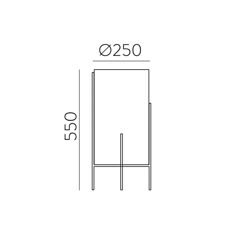 Load image into Gallery viewer, White table lamp with technical gold - 550mm
