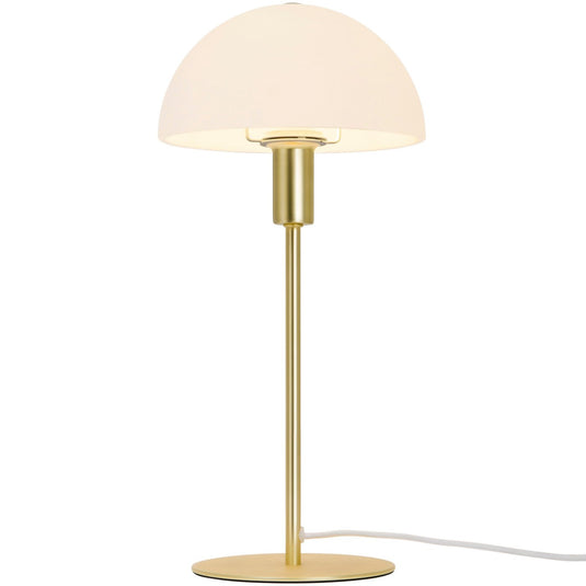 Candeeiro de Mesa em Latão com Abajur de Vidro Ellen 20 NORDLUX