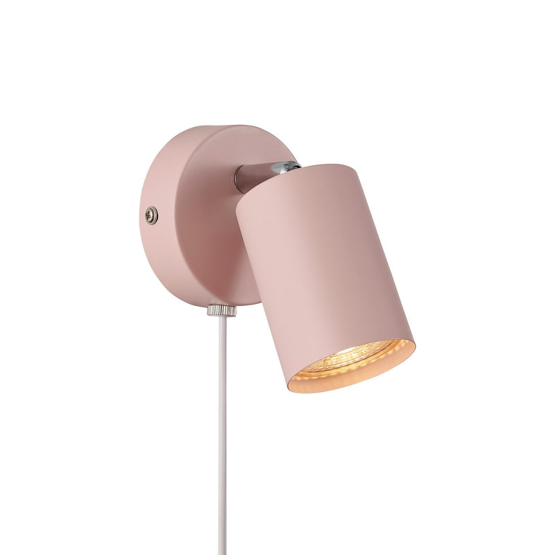 Cargue la imagen en el visor de la galería, Aplique de Parede Ajustável em Metal Rosa Suave Explore NORDLUX
