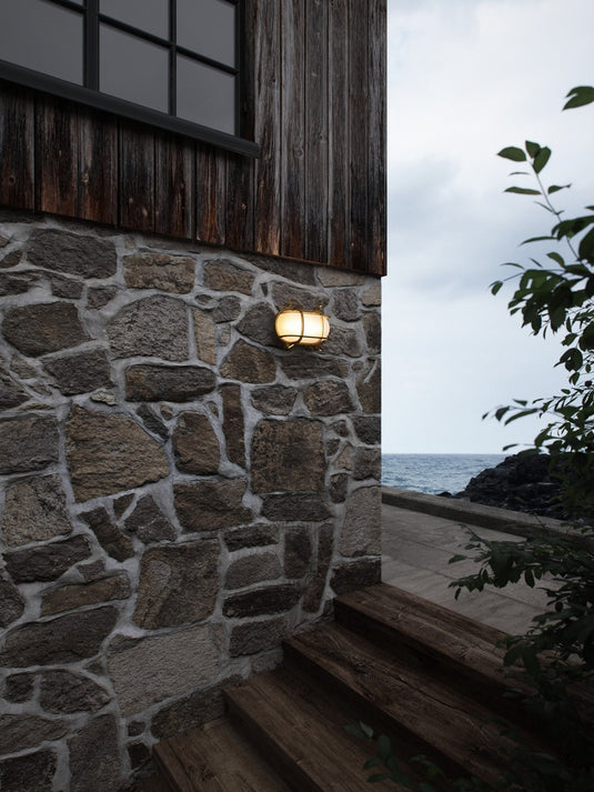 Aplique de Parede Exterior em Latão HELFORD NORDLUX