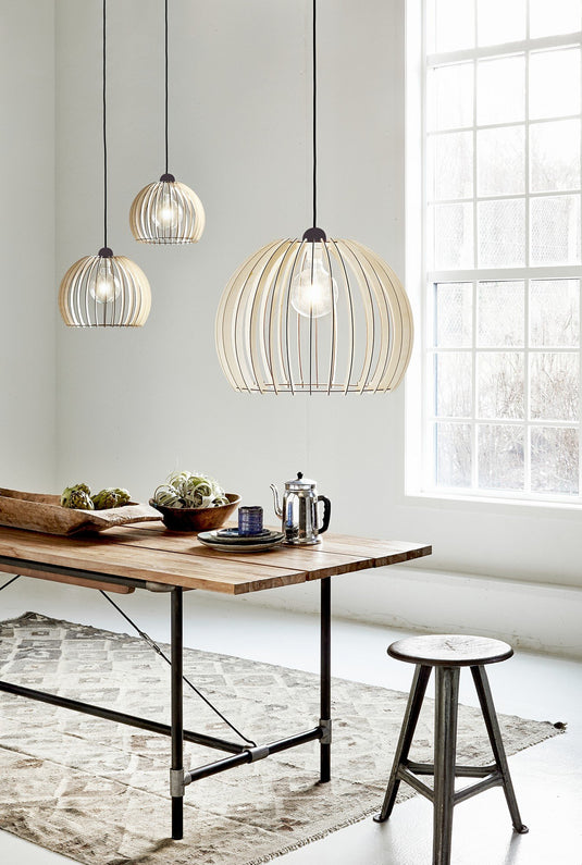 Candeeiro Suspenso em Madeira com Estrutura Natural CHINO NORDLUX