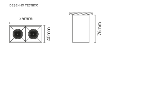 Luminária Saliente para Espaços Interiores Tromilux