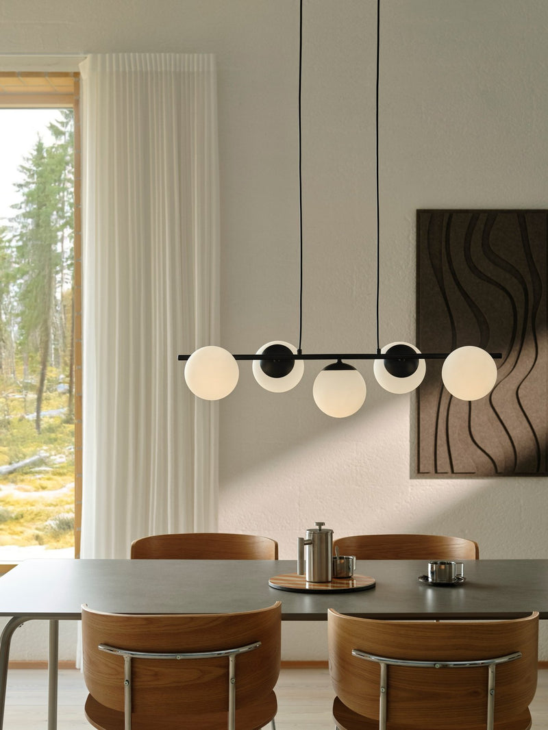 Load image into Gallery viewer, 5-spot Pendant Black Lilly NORDLUX
