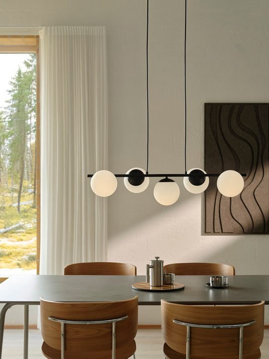 5-spot Pendant Black Lilly NORDLUX