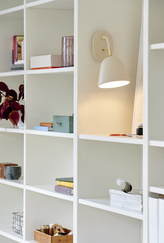 Aplique de Parede Vintage com Detalhes em Latão Bege FLEUR NORDLUX