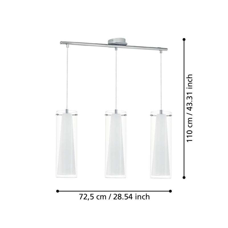 Carregue imagem no visualizador da galeriaCandeeiro de tecto suspenso Eglo Pinto 89833
