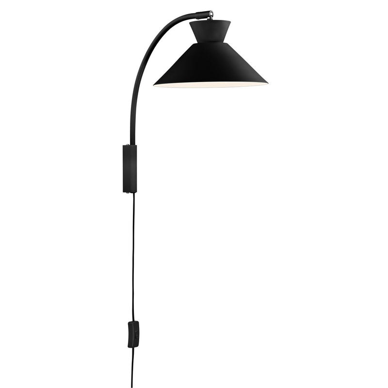 Carregue imagem no visualizador da galeriaAplique de Parede Preto DIAL NORDLUX

