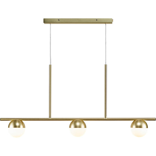 Candeeiro suspenso Contina 3-Spot em Latão NORDLUX